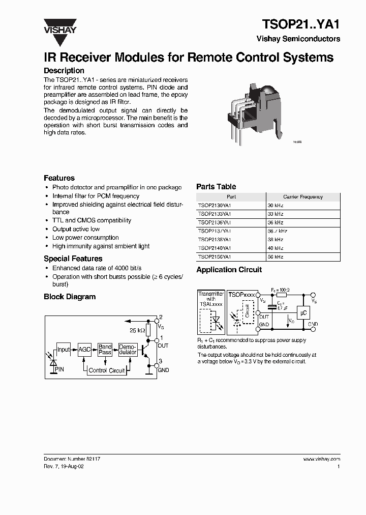 TSOP21YA1_651471.PDF Datasheet