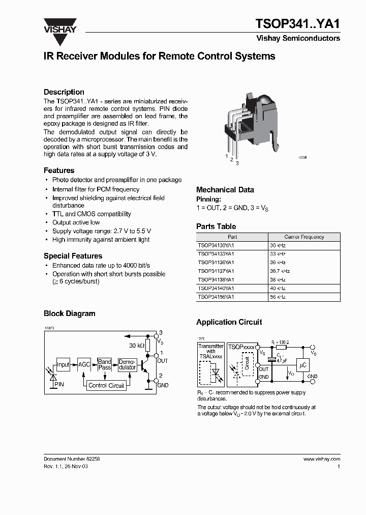 TSOP341YA1_651474.PDF Datasheet