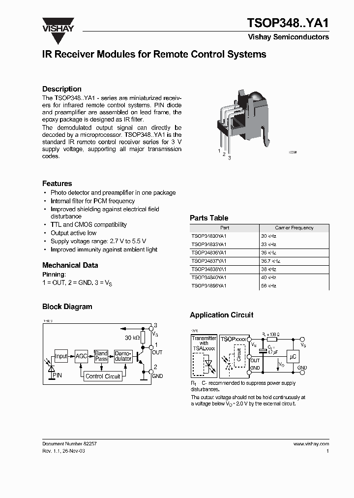 TSOP348YA1_651475.PDF Datasheet