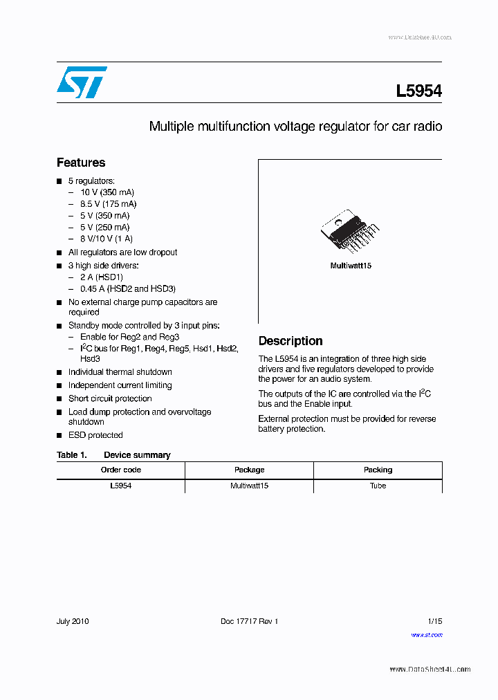 L5954_513593.PDF Datasheet