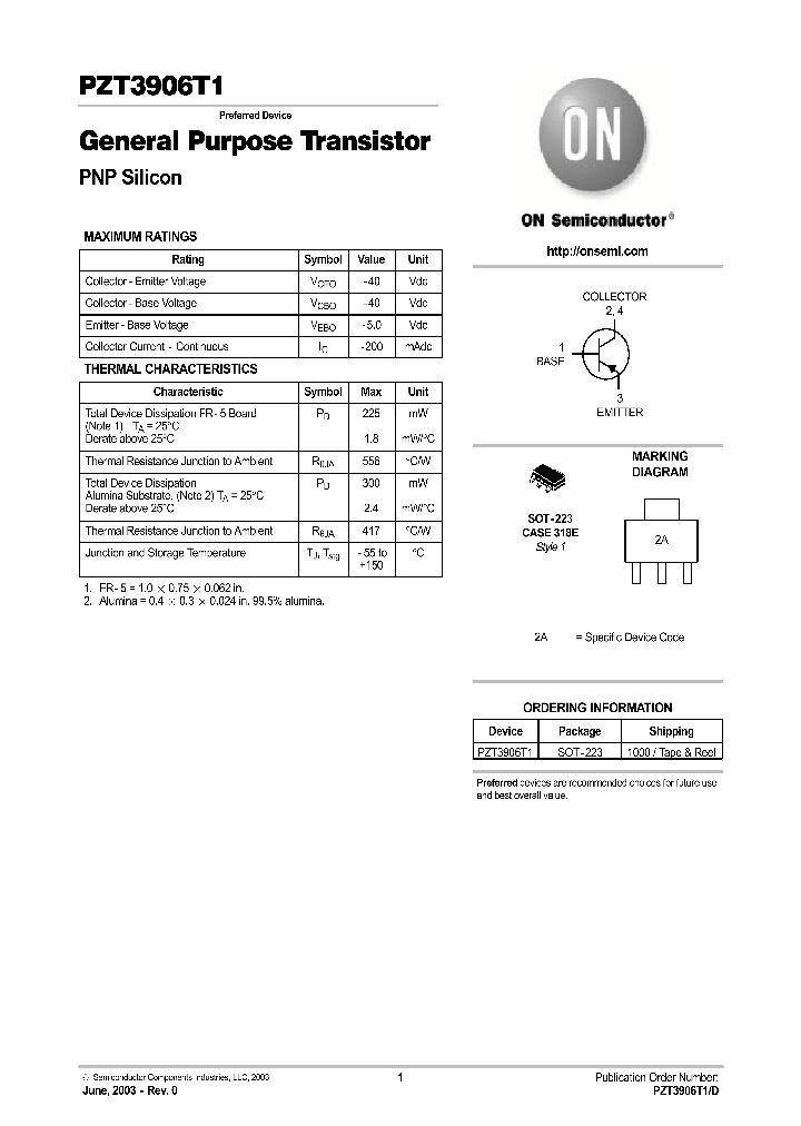 PZT3906T1D_560823.PDF Datasheet