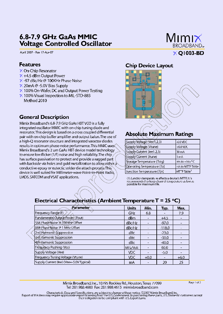XQ1003-BD-000V_561166.PDF Datasheet