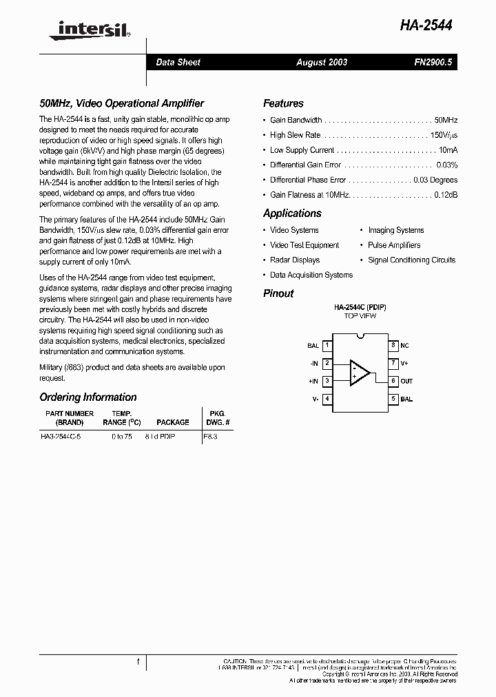 HA-2544_656304.PDF Datasheet