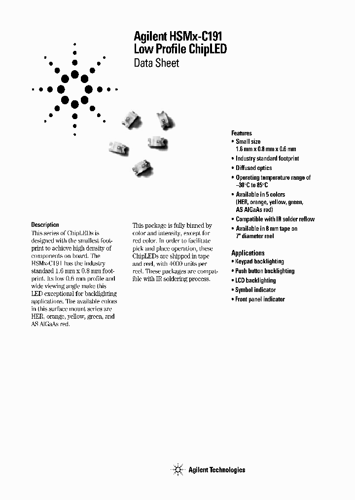 HSMS-C191_658550.PDF Datasheet