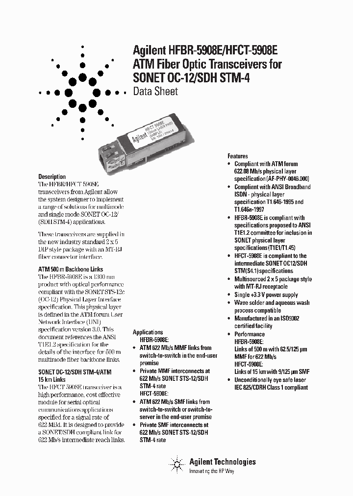 HFBR-5908E_659036.PDF Datasheet
