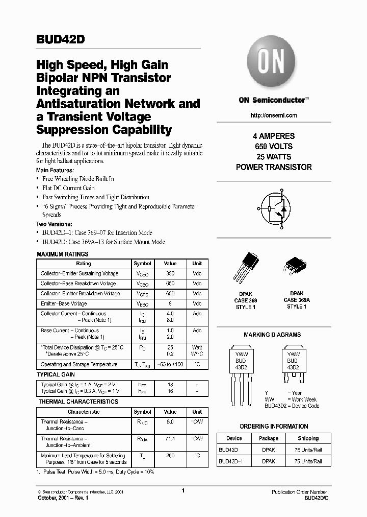 BUD42D-D_661463.PDF Datasheet