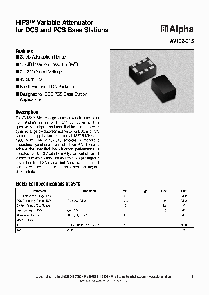 AV132-315_662365.PDF Datasheet