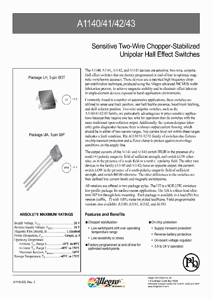 A1140ELHLT_663521.PDF Datasheet