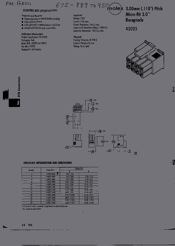 43025-1000_568373.PDF Datasheet