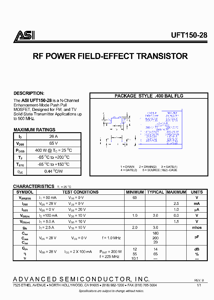 UFT150-28_571731.PDF Datasheet