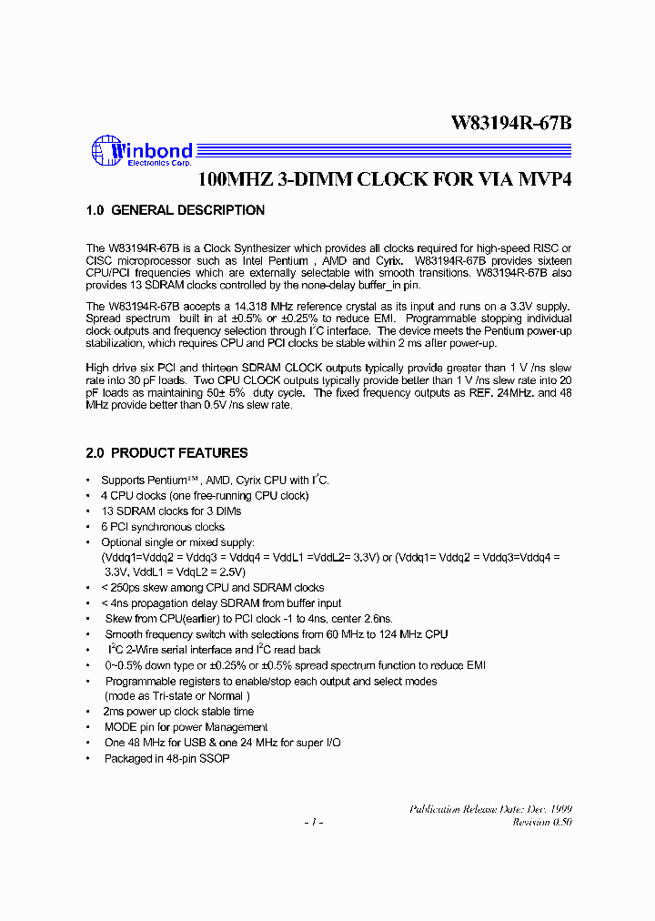 W83194R-67B_688478.PDF Datasheet