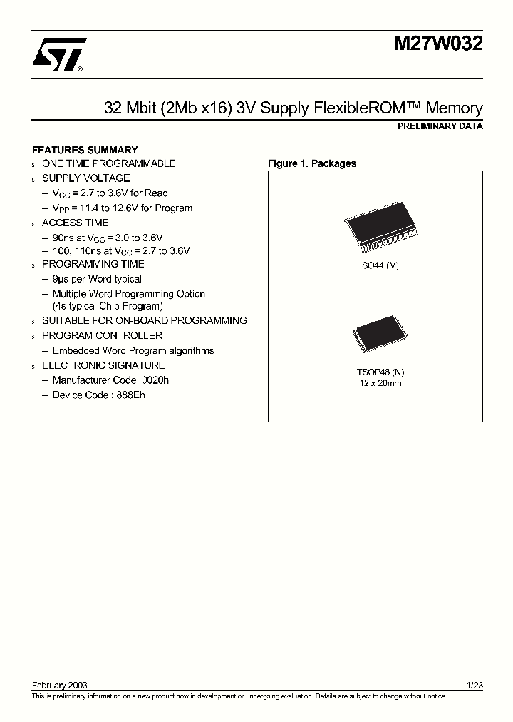M27W032_692113.PDF Datasheet
