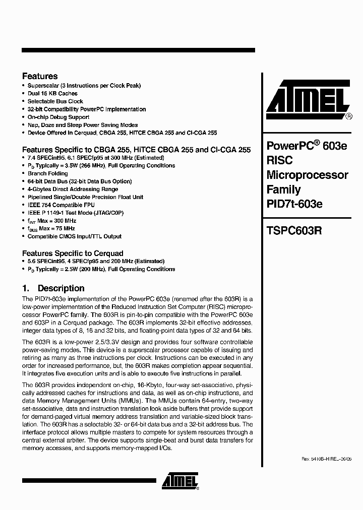 TSPC603RVGSBQ6L_583917.PDF Datasheet