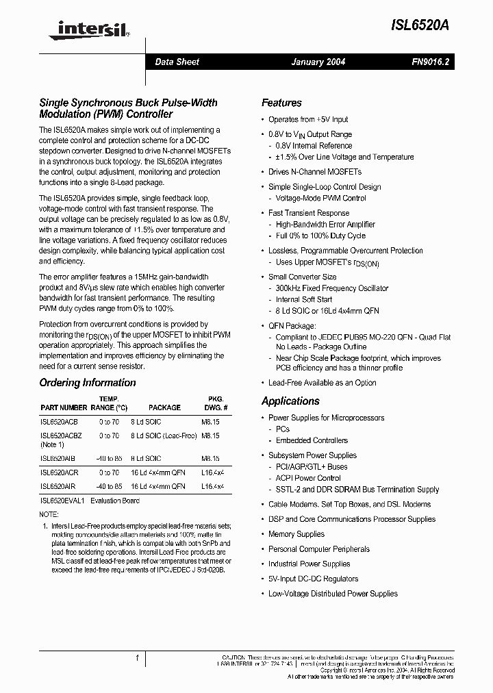 ISL6520A_696194.PDF Datasheet