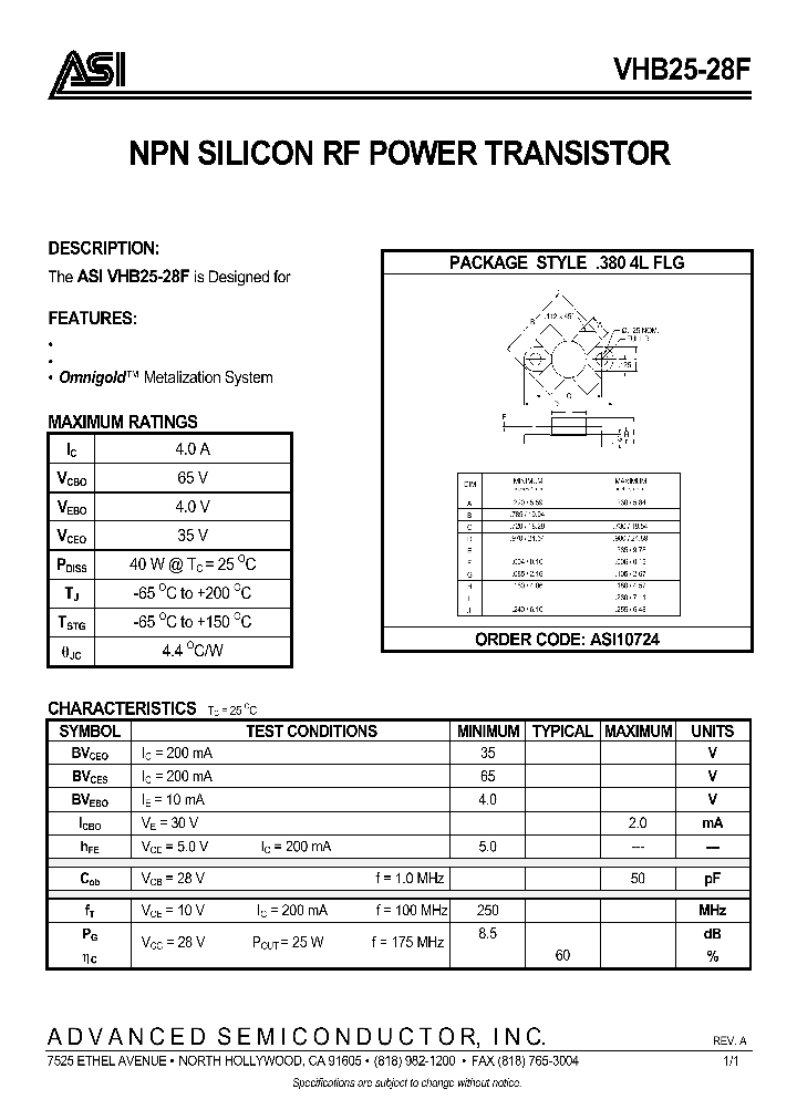 VHB25-28F_588925.PDF Datasheet