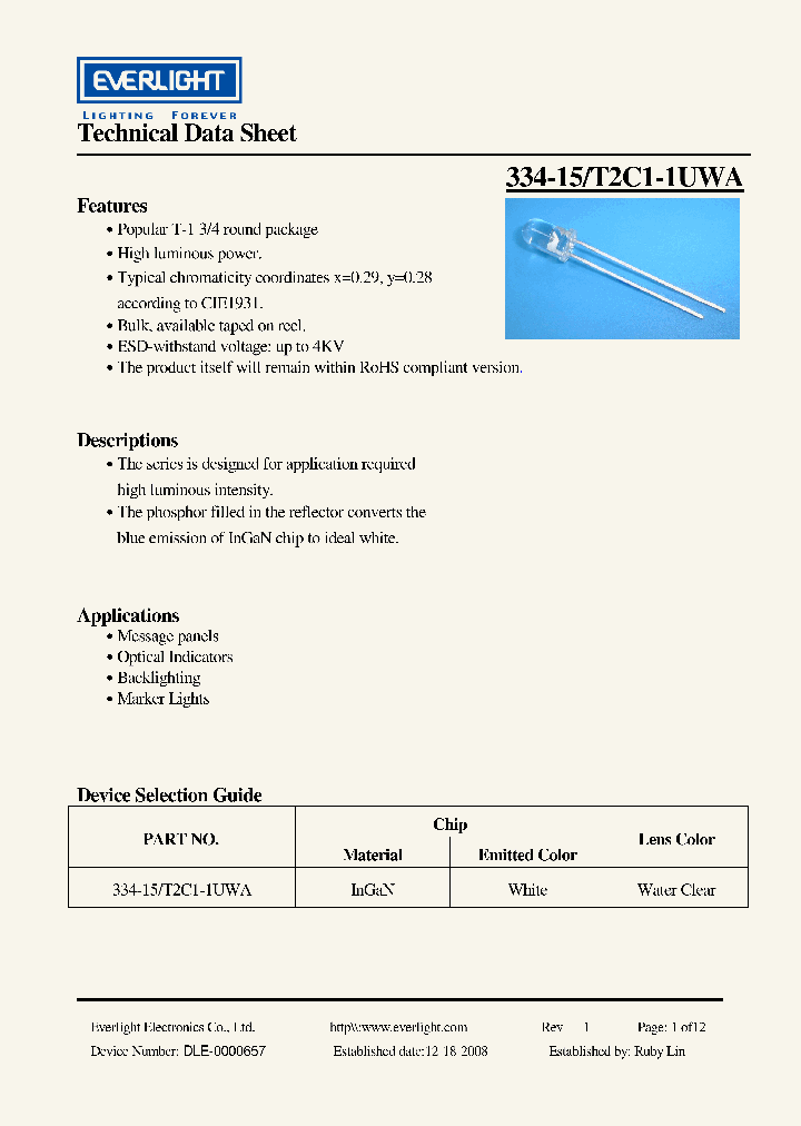 334-15-T2C1-1UWA_941671.PDF Datasheet