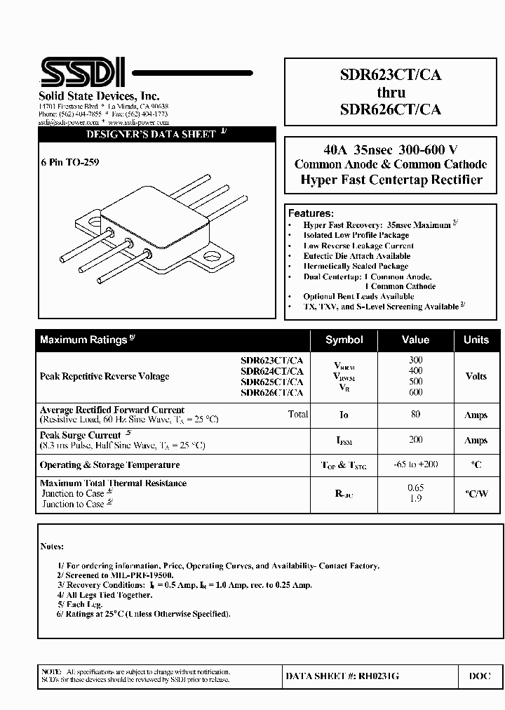 SDR624CTCA_593593.PDF Datasheet
