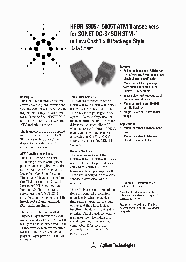 HFBR-5805_595198.PDF Datasheet