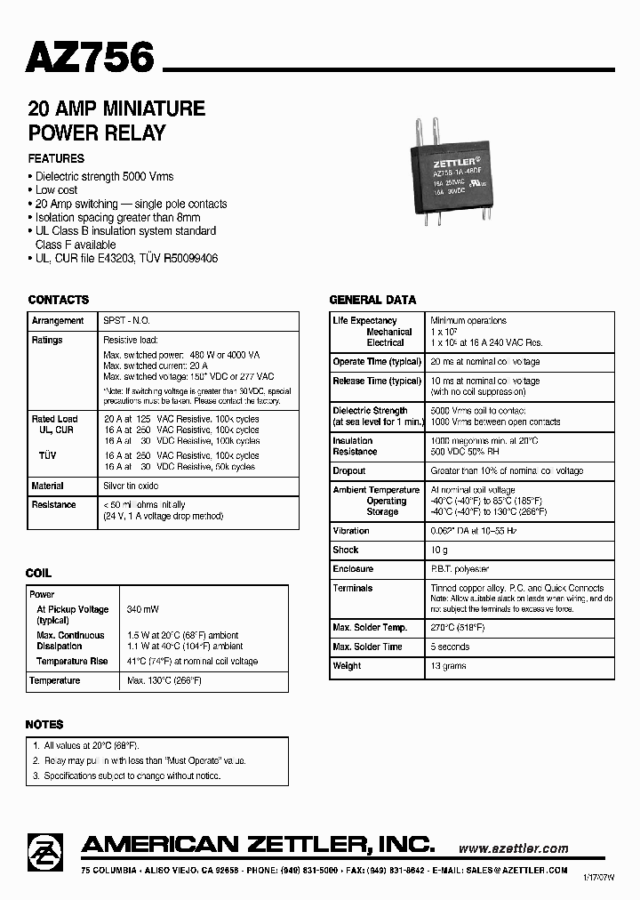 AZ756-1A-18D_942970.PDF Datasheet