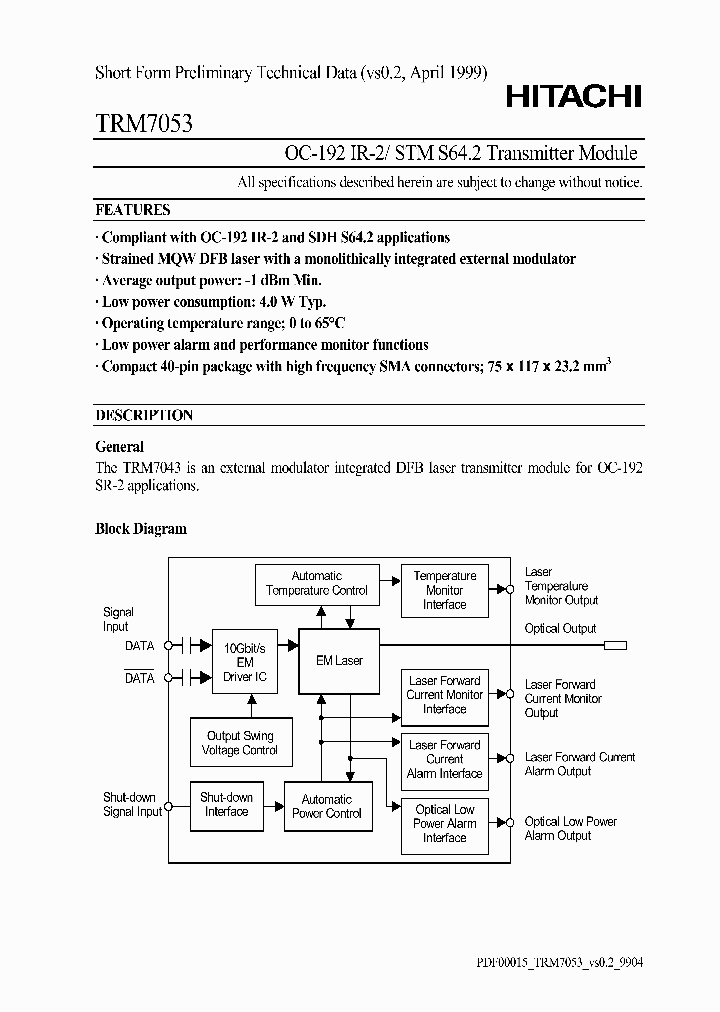 TRM7053_597015.PDF Datasheet