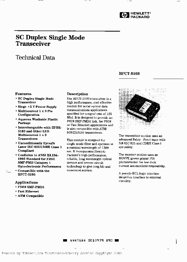 HFCT5103_601352.PDF Datasheet