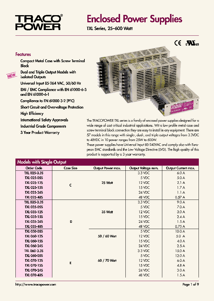 TXL150-05S_601597.PDF Datasheet