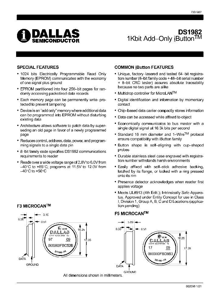 DS1982_601955.PDF Datasheet