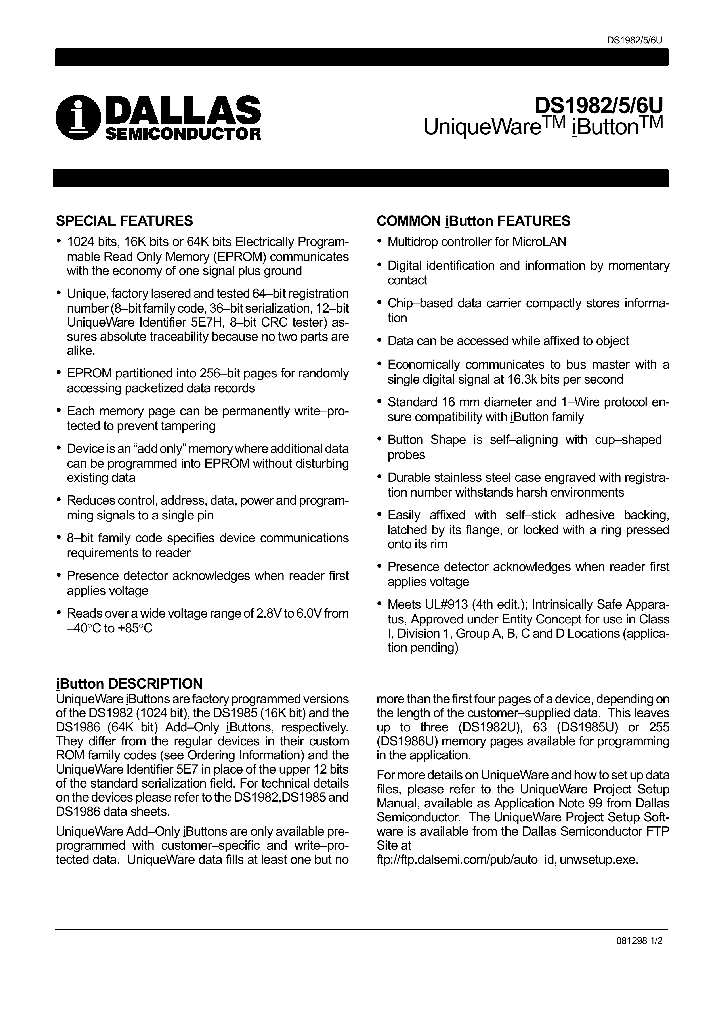 DS1985_601956.PDF Datasheet