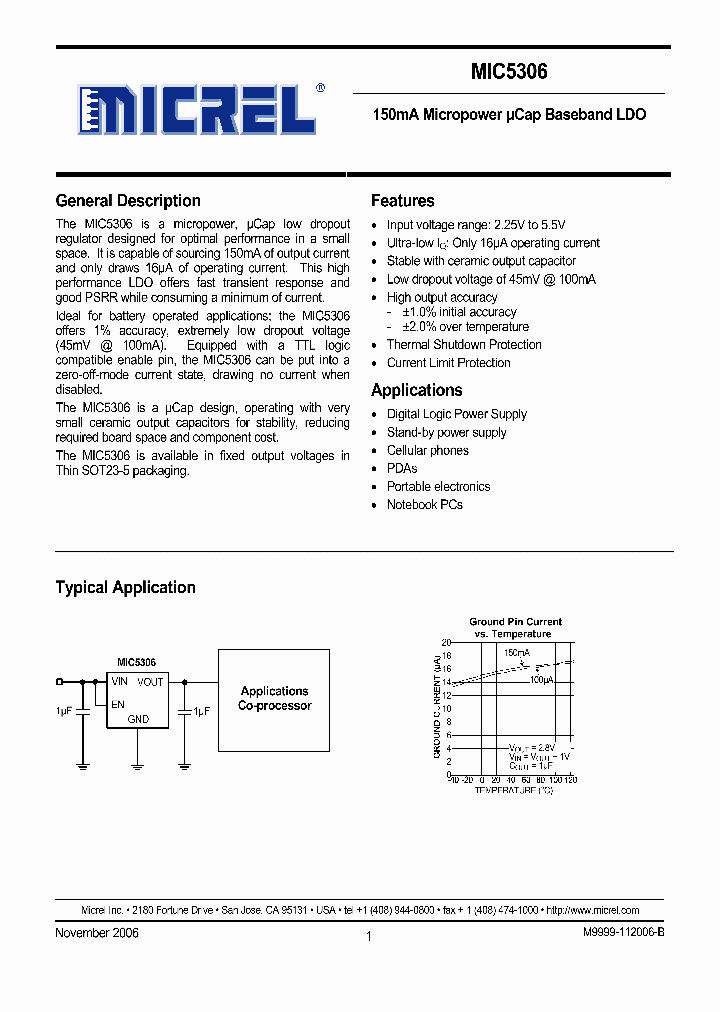 MIC5306-26YD5_945332.PDF Datasheet