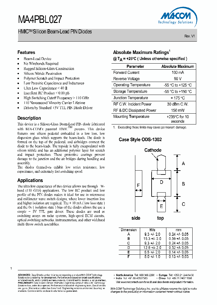 MA4PBL027_946135.PDF Datasheet
