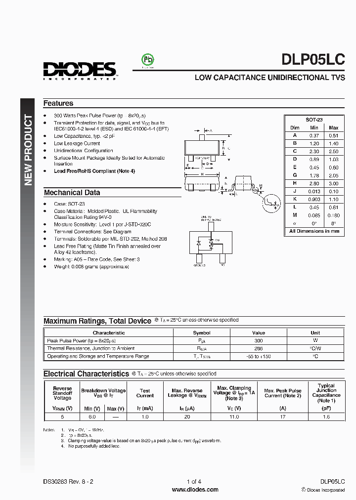 DLP05LC-7-F_603901.PDF Datasheet