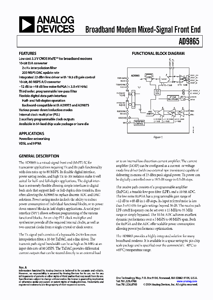AD9865BCPZ1_733324.PDF Datasheet