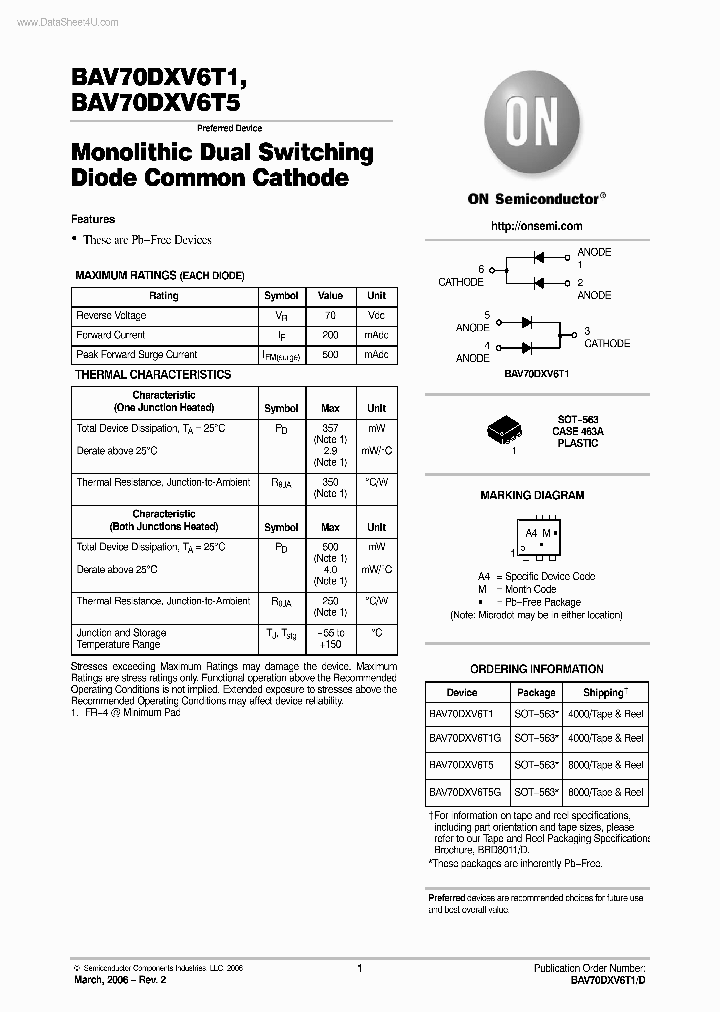 BAV70DXV6T5_572628.PDF Datasheet