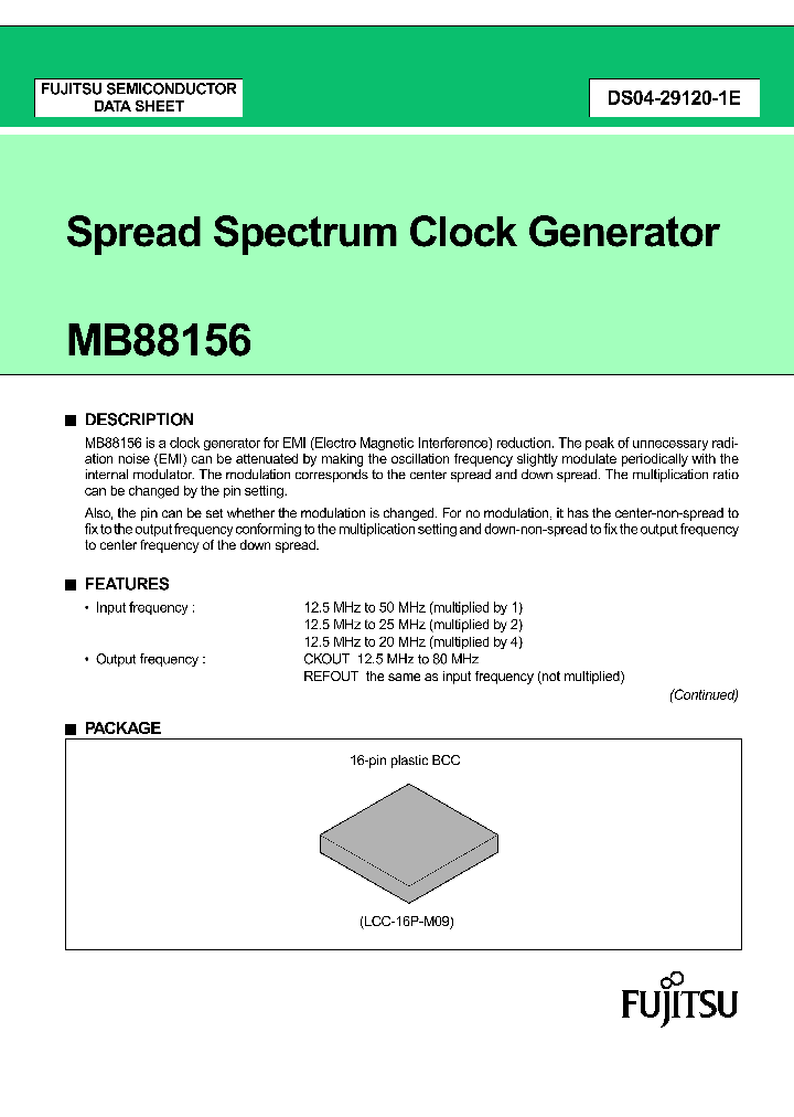 MB88156PV-G-001-ERE1_622185.PDF Datasheet