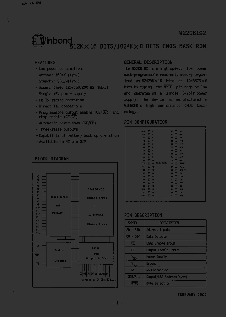 W22B64A-15_626555.PDF Datasheet
