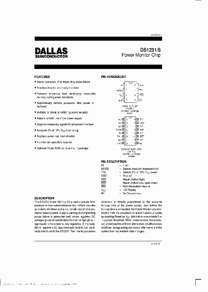 DS1231N-50_626519.PDF Datasheet