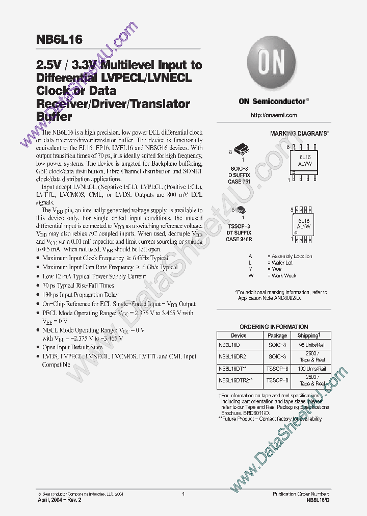 NB6L16_599664.PDF Datasheet