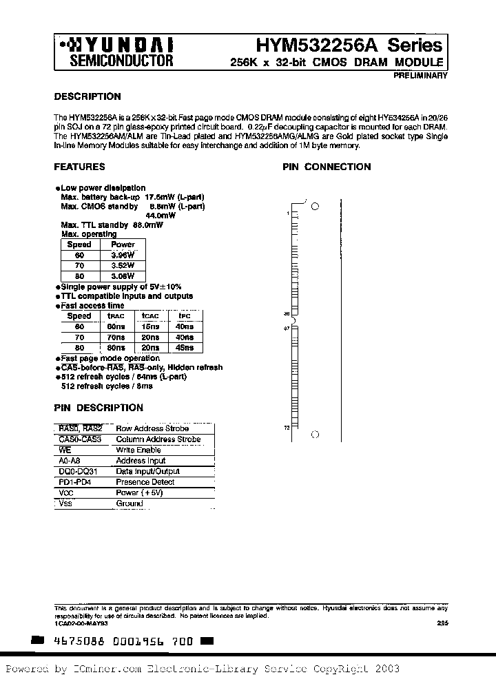 HYM532256ALM-60_628261.PDF Datasheet