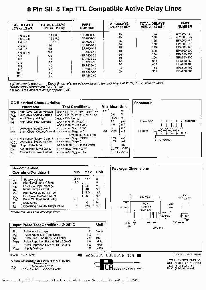 EPA600-300_628225.PDF Datasheet