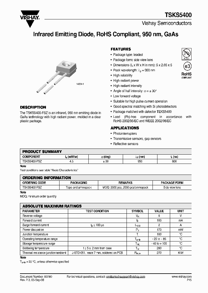 TSKS5400-FSZ_628620.PDF Datasheet