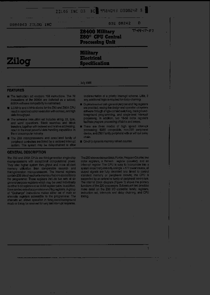 Z8400-LM_628724.PDF Datasheet