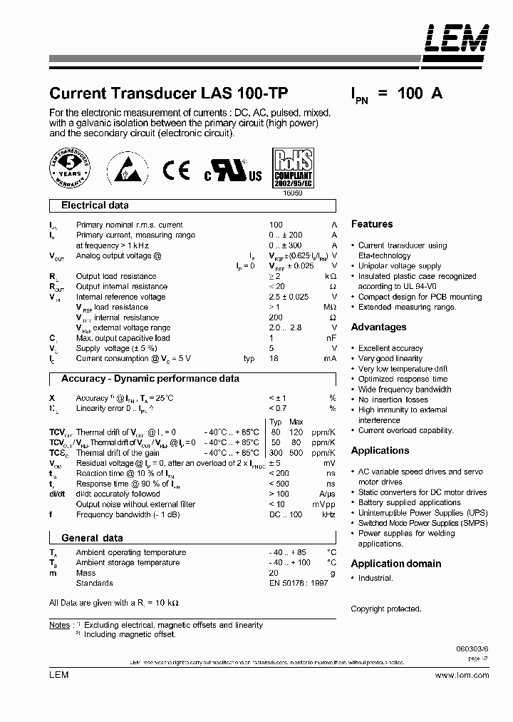 LAS100-TP_629063.PDF Datasheet