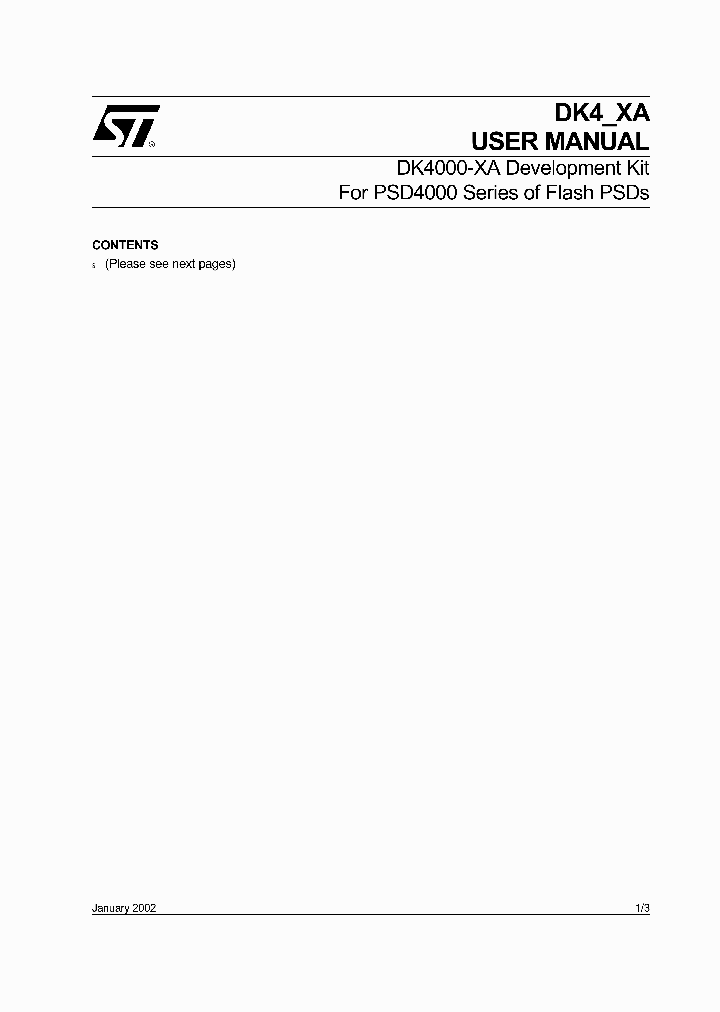 DK4000-XA_629102.PDF Datasheet