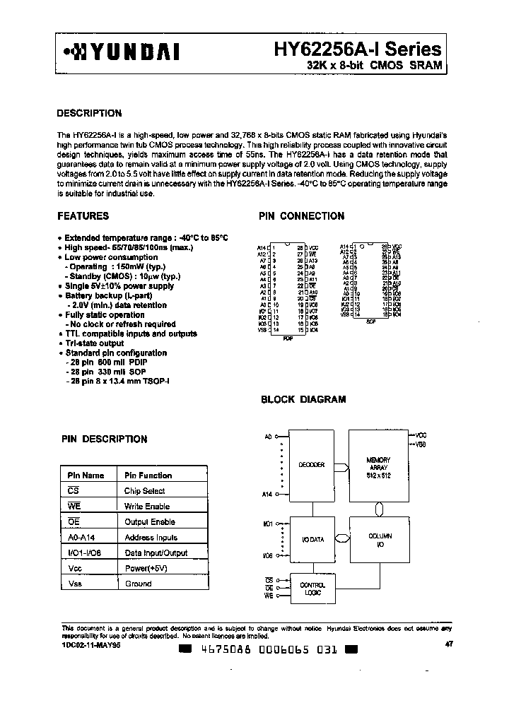 HY62256ALJ-10I_629269.PDF Datasheet