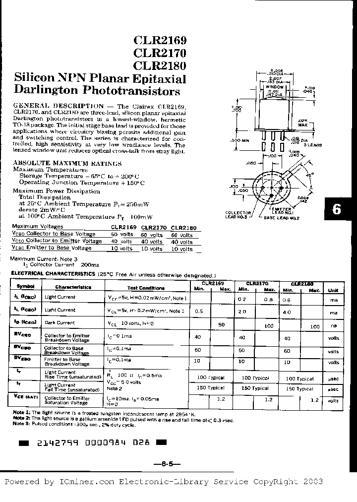 CLR2169_629746.PDF Datasheet
