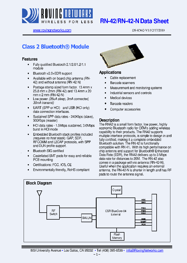 RN-42_630517.PDF Datasheet