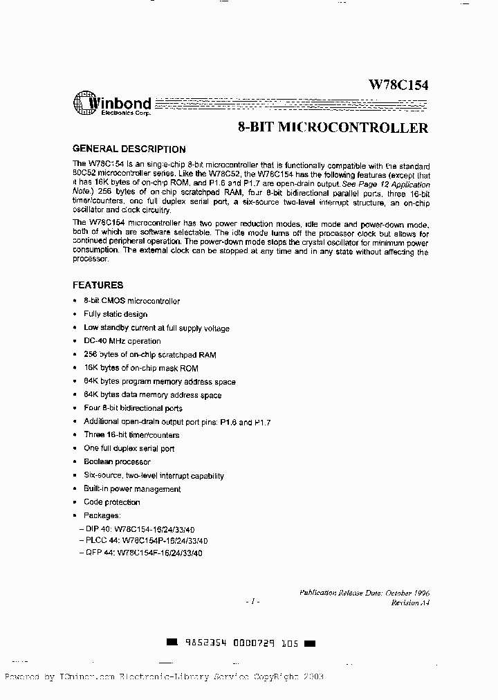 W78C154P-33_630553.PDF Datasheet