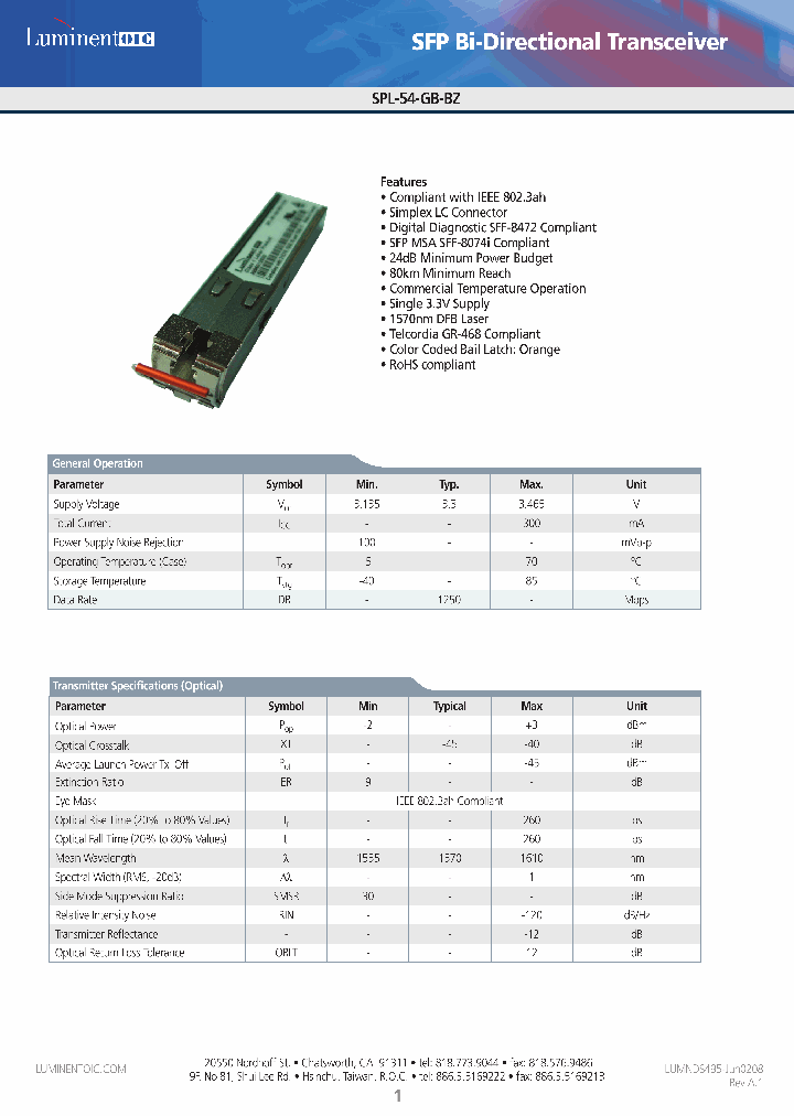 SPL-54-GB-BZ-CDA_960319.PDF Datasheet