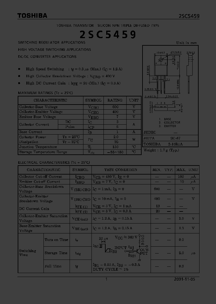 2SC5459_750069.PDF Datasheet