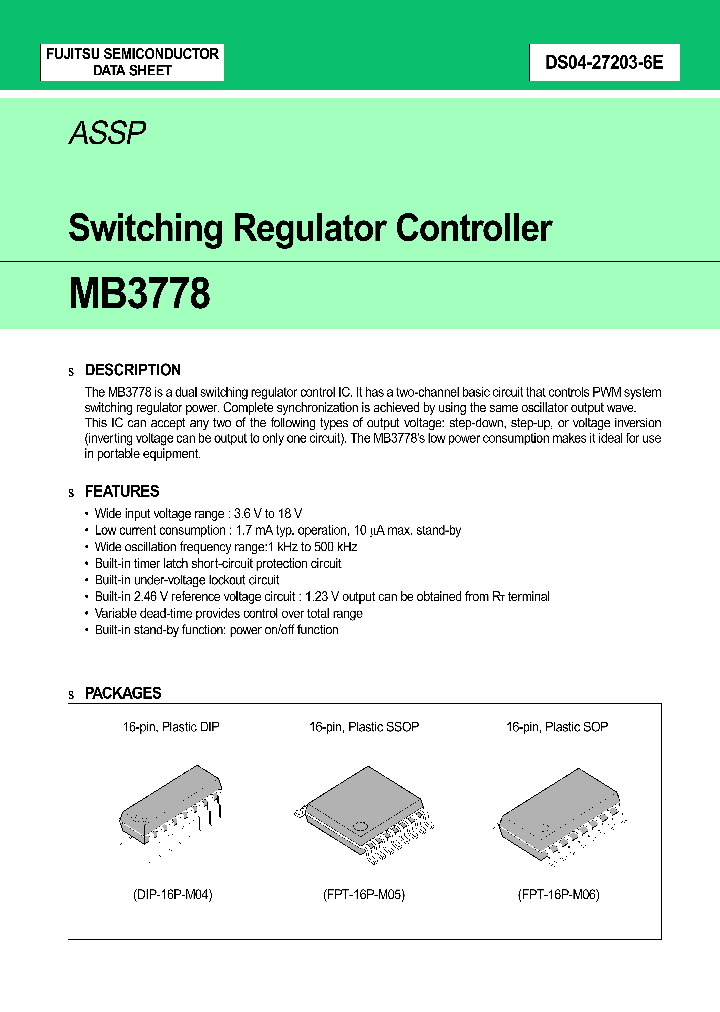 MB3778P_960844.PDF Datasheet